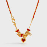 Nocturne Heart Charm Necklace