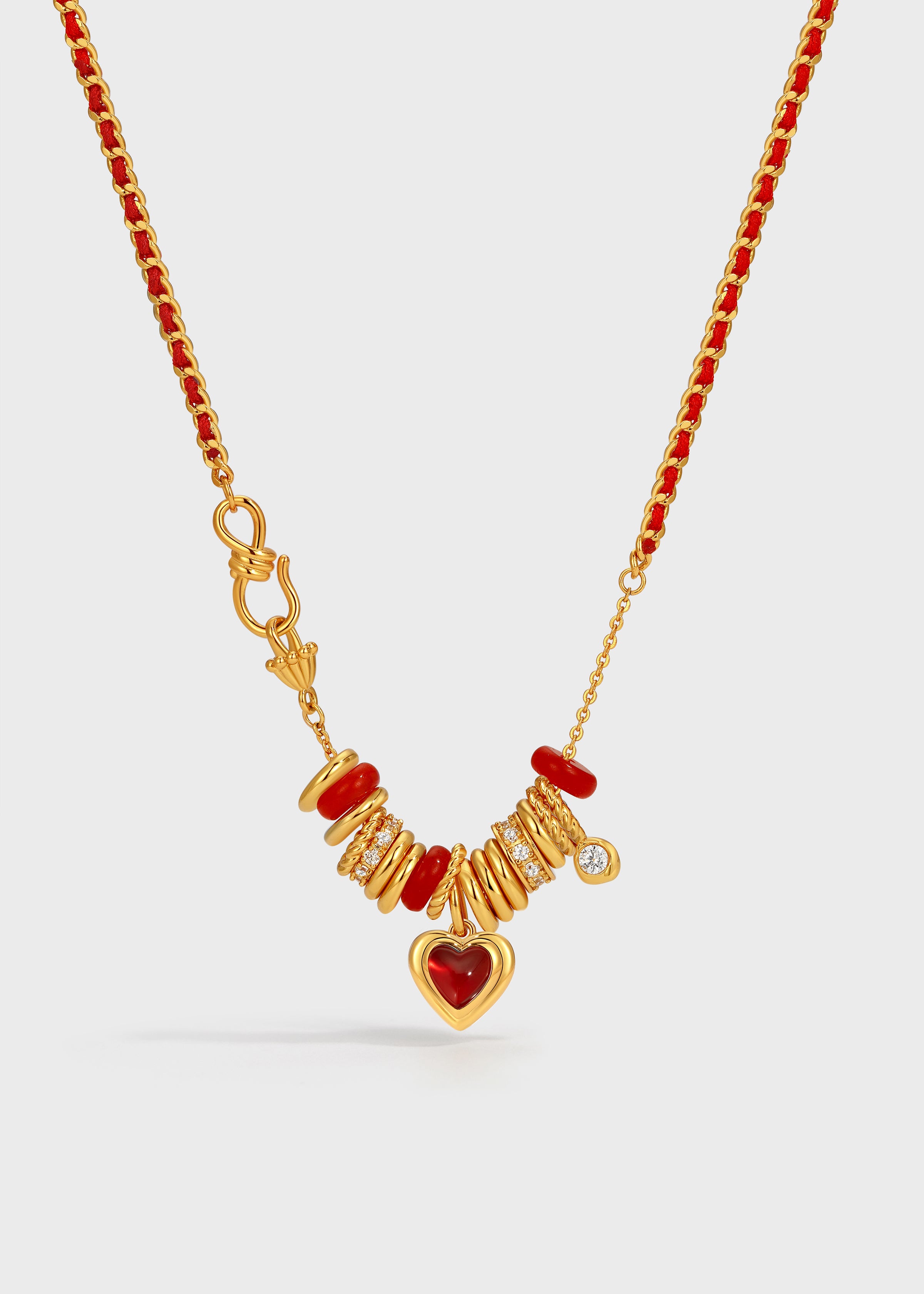 Nocturne Heart Charm Necklace