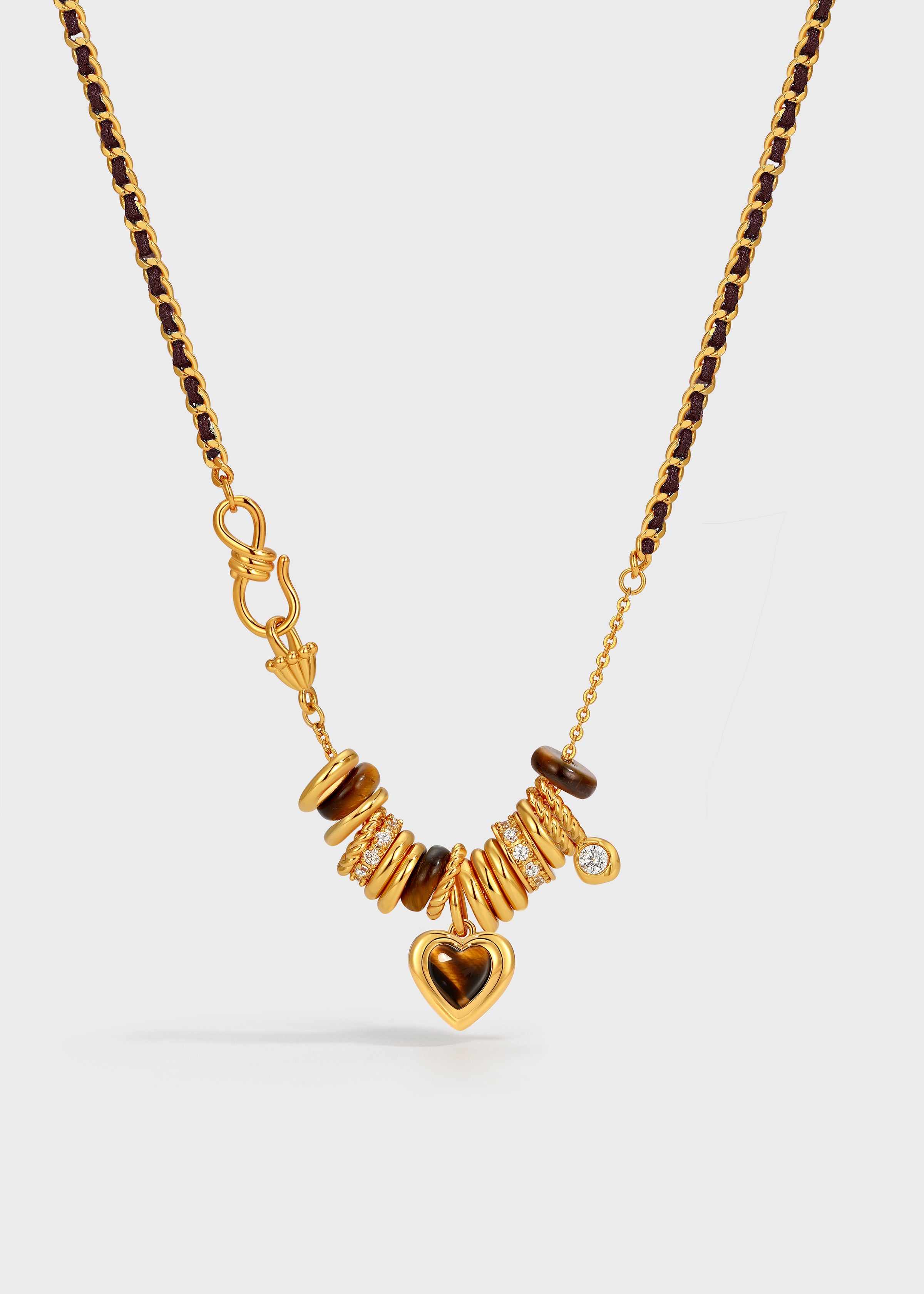 Nocturne Heart Charm Necklace