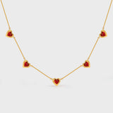 Nocturne Heart Station Necklace