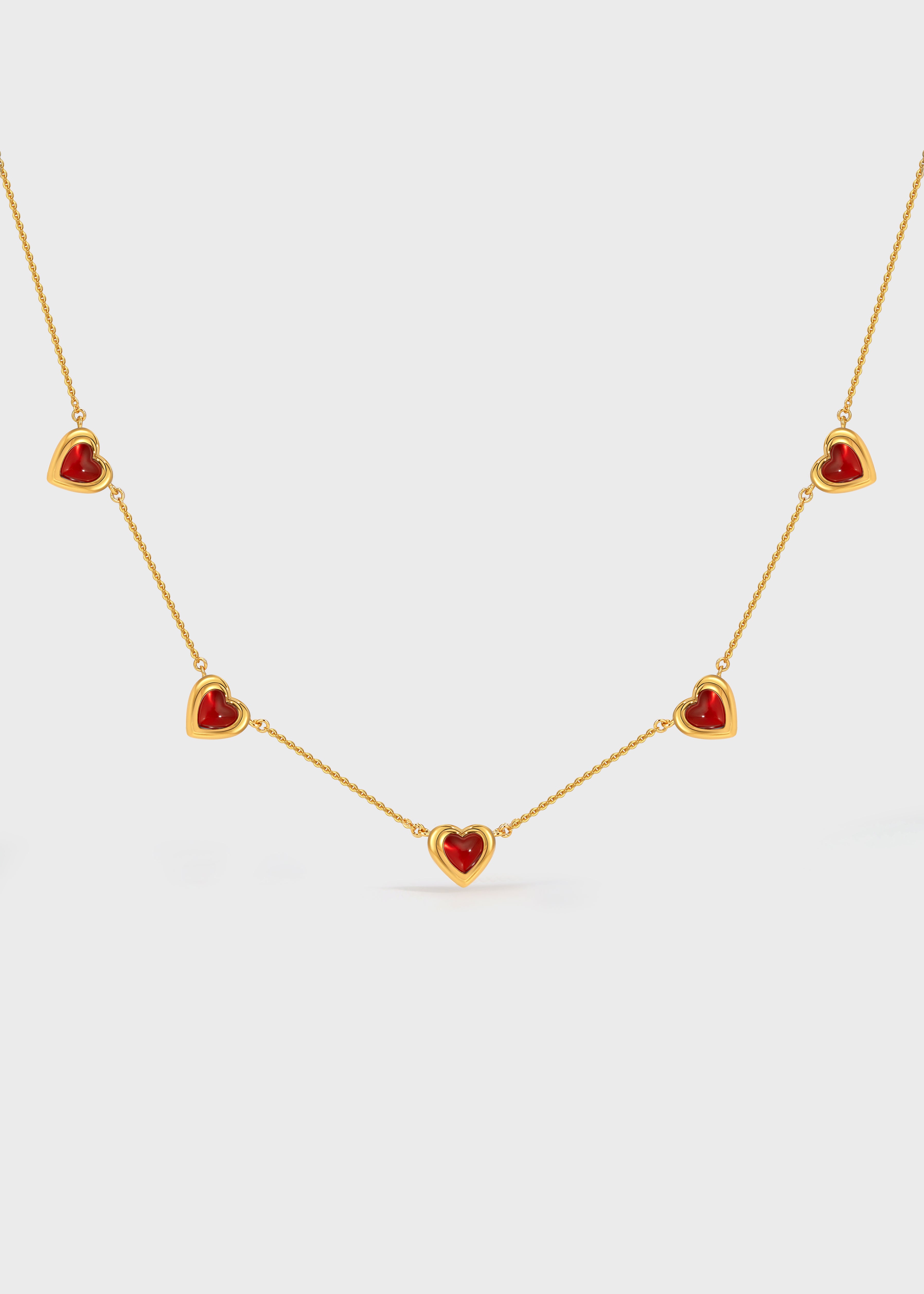 Nocturne Heart Station Necklace