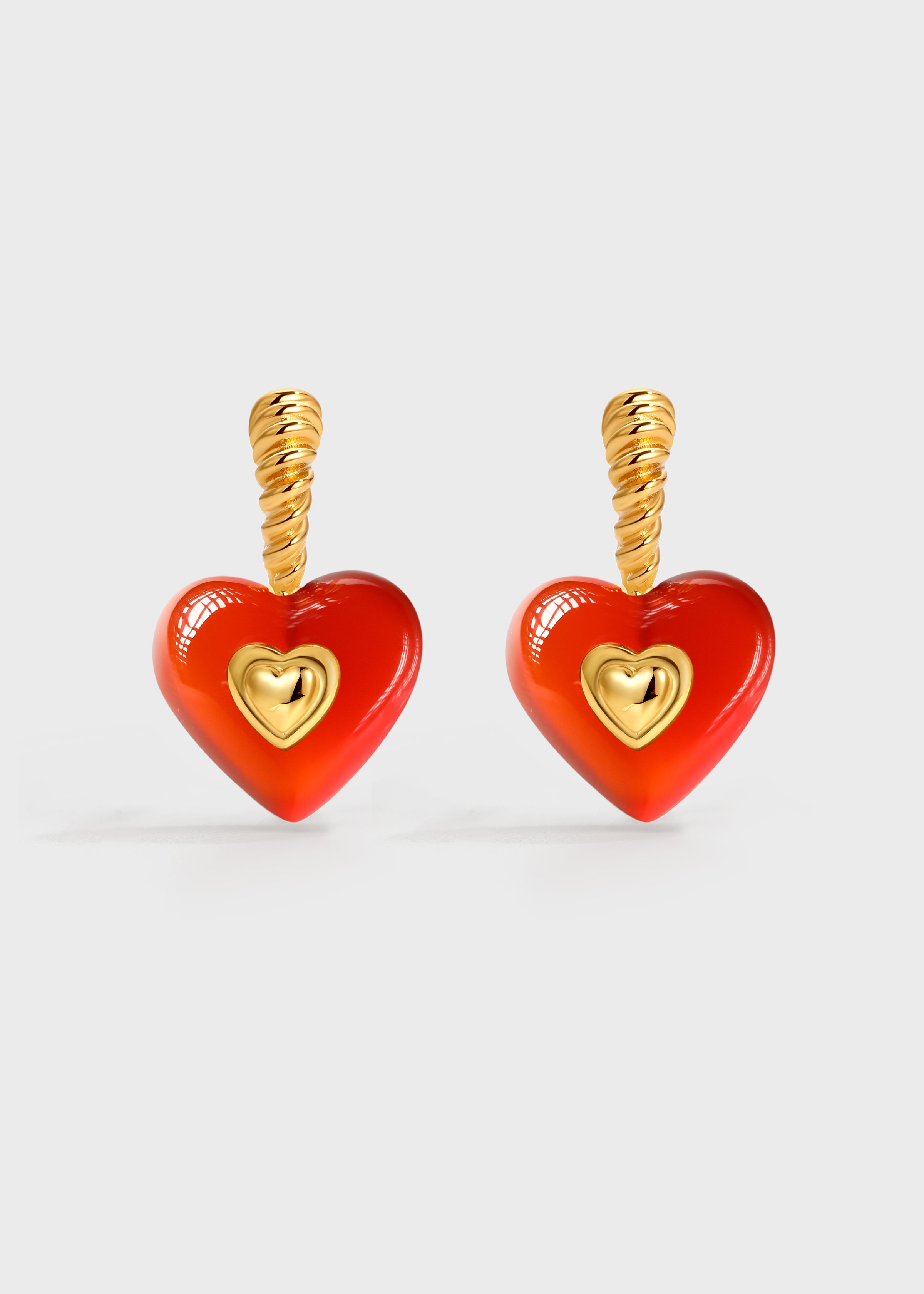 Nocturne Heart Mini Stud Earrings