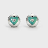 Nocturne Heart Chunky Stud Earrings