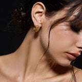 Golden Vine Whisper Earrings - booneealus