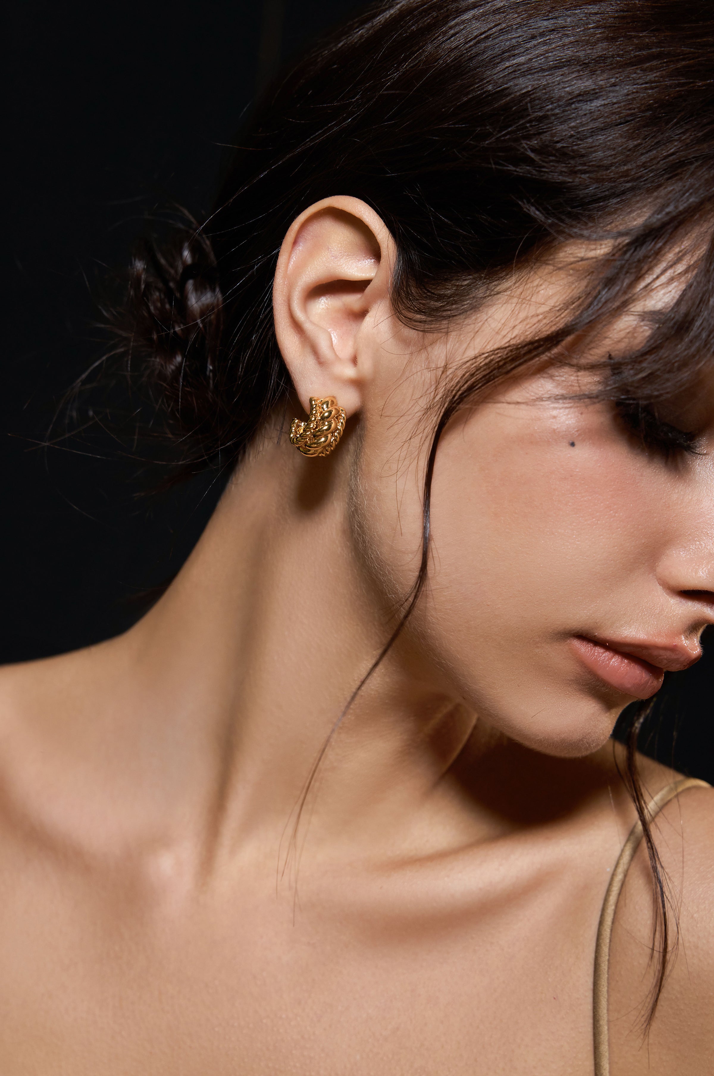 Golden Vine Whisper Earrings - booneealus