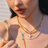 Tidal Sacred Cross Necklace - booneealus