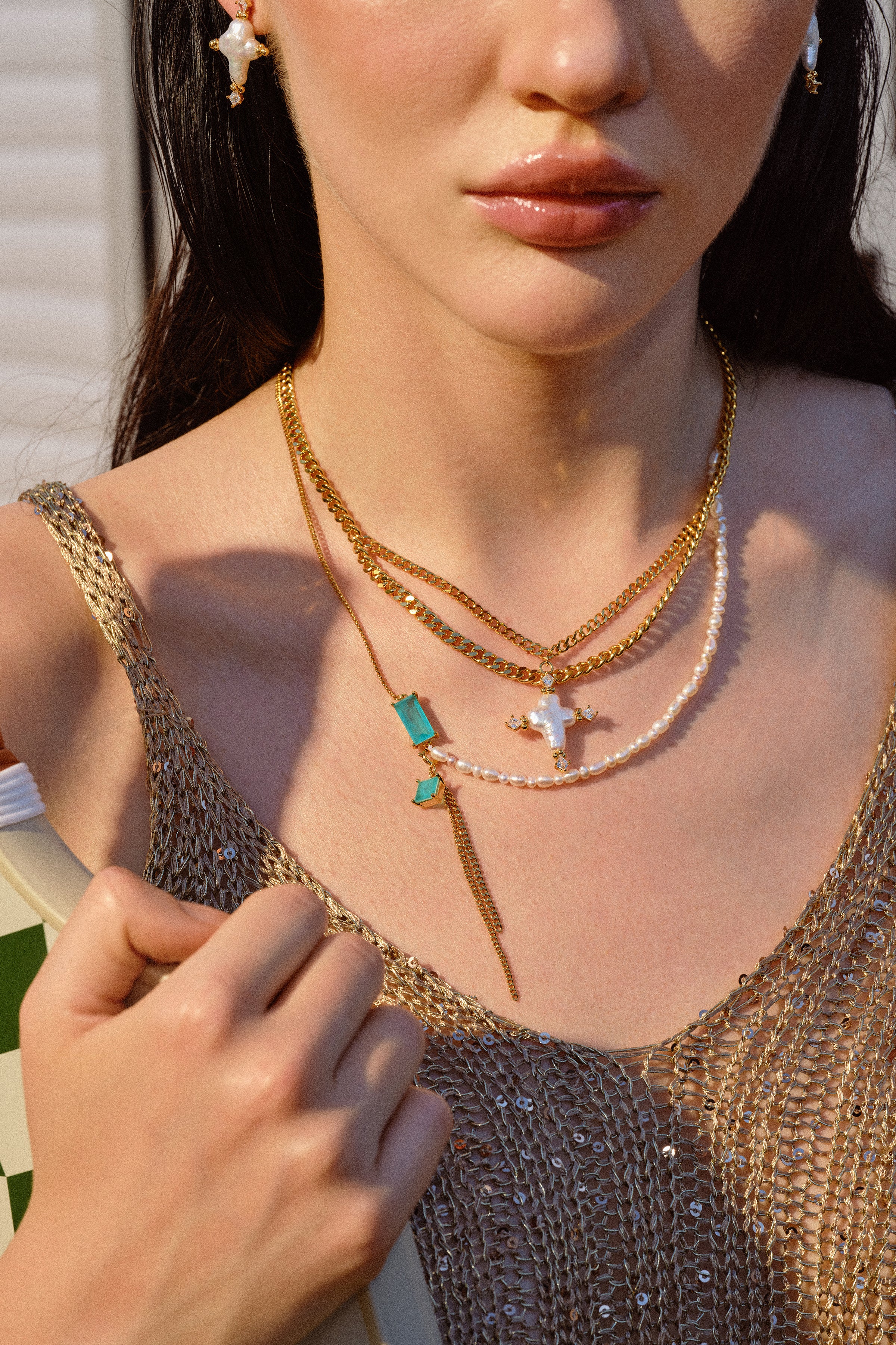 Tidal Sacred Cross Necklace - booneealus