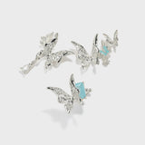 Metal Texture Butterfly Set Studs (3 pcs)