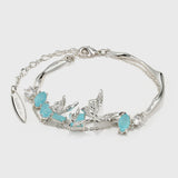 Lava Butterfly Double Layer Bracelet