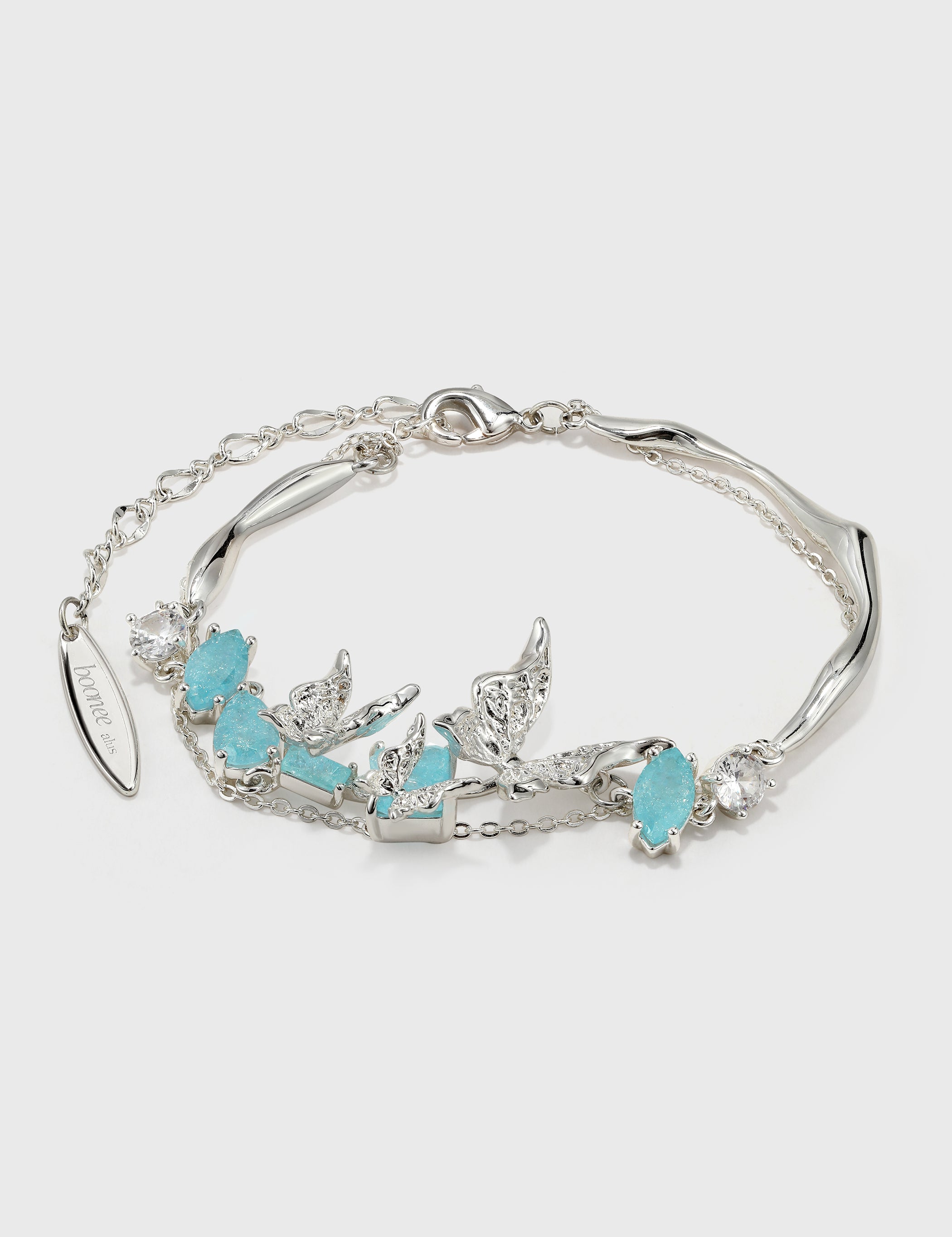 Lava Butterfly Double Layer Bracelet