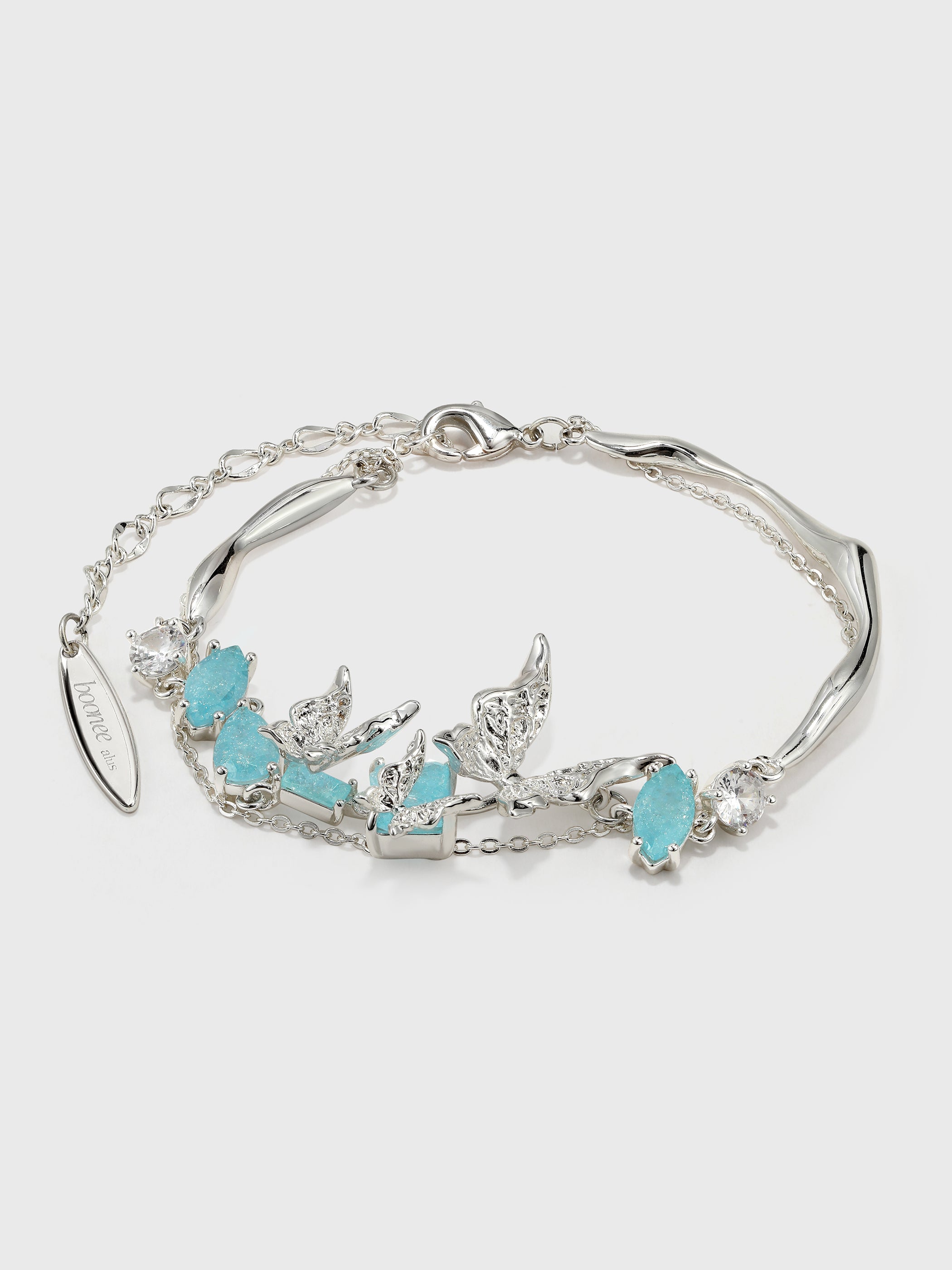 Lava Butterfly Double Layer Bracelet - booneealus