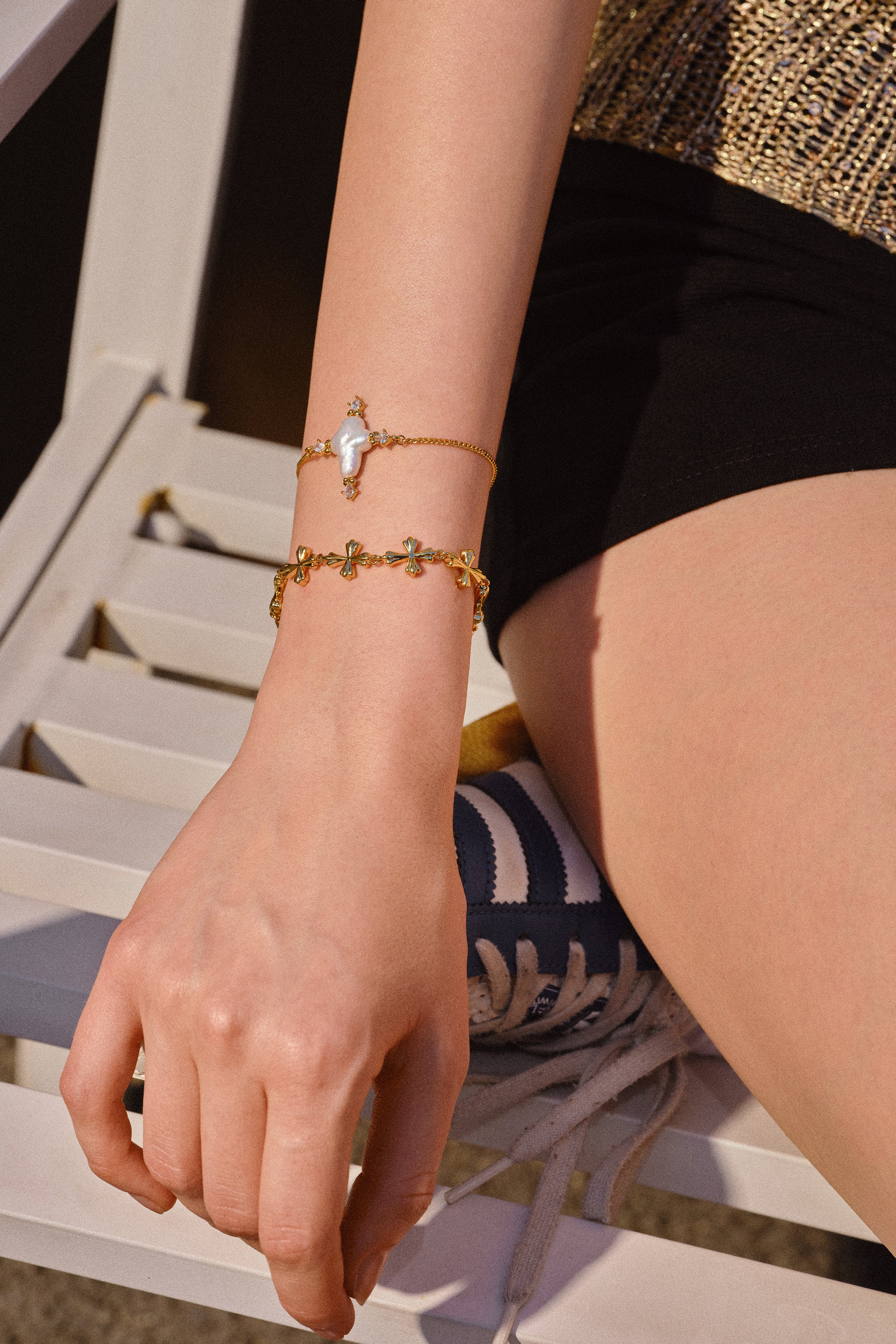 Lumen Cross Bracelet – 4 Styles / Set Available - booneealus