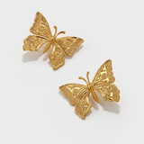 Metal Butterfly Earrings