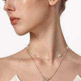 Butterfly Reverie Dual Layer Necklace