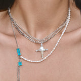 Tidal Sacred Cross Necklace - booneealus
