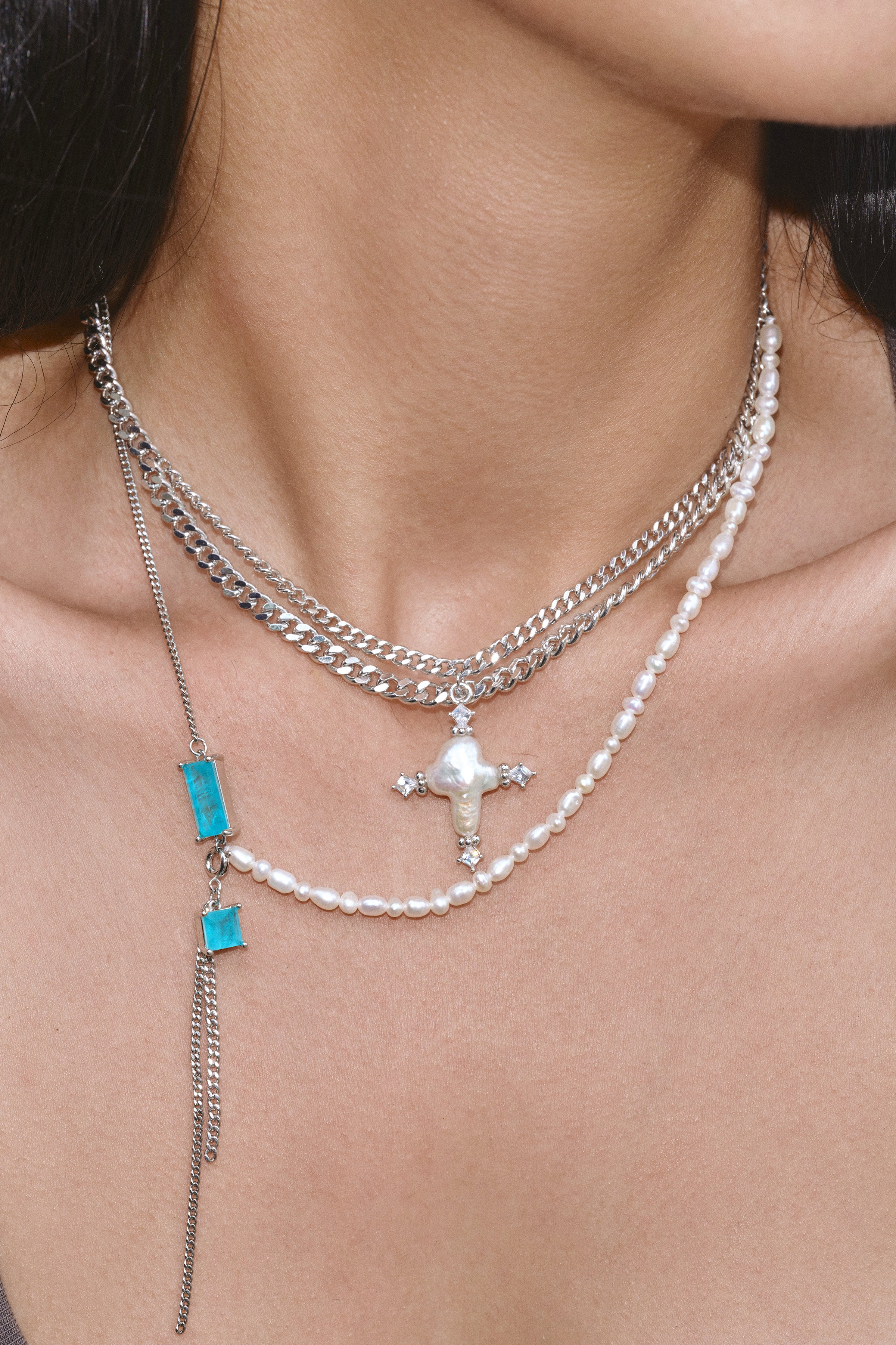 Tidal Sacred Cross Necklace - booneealus