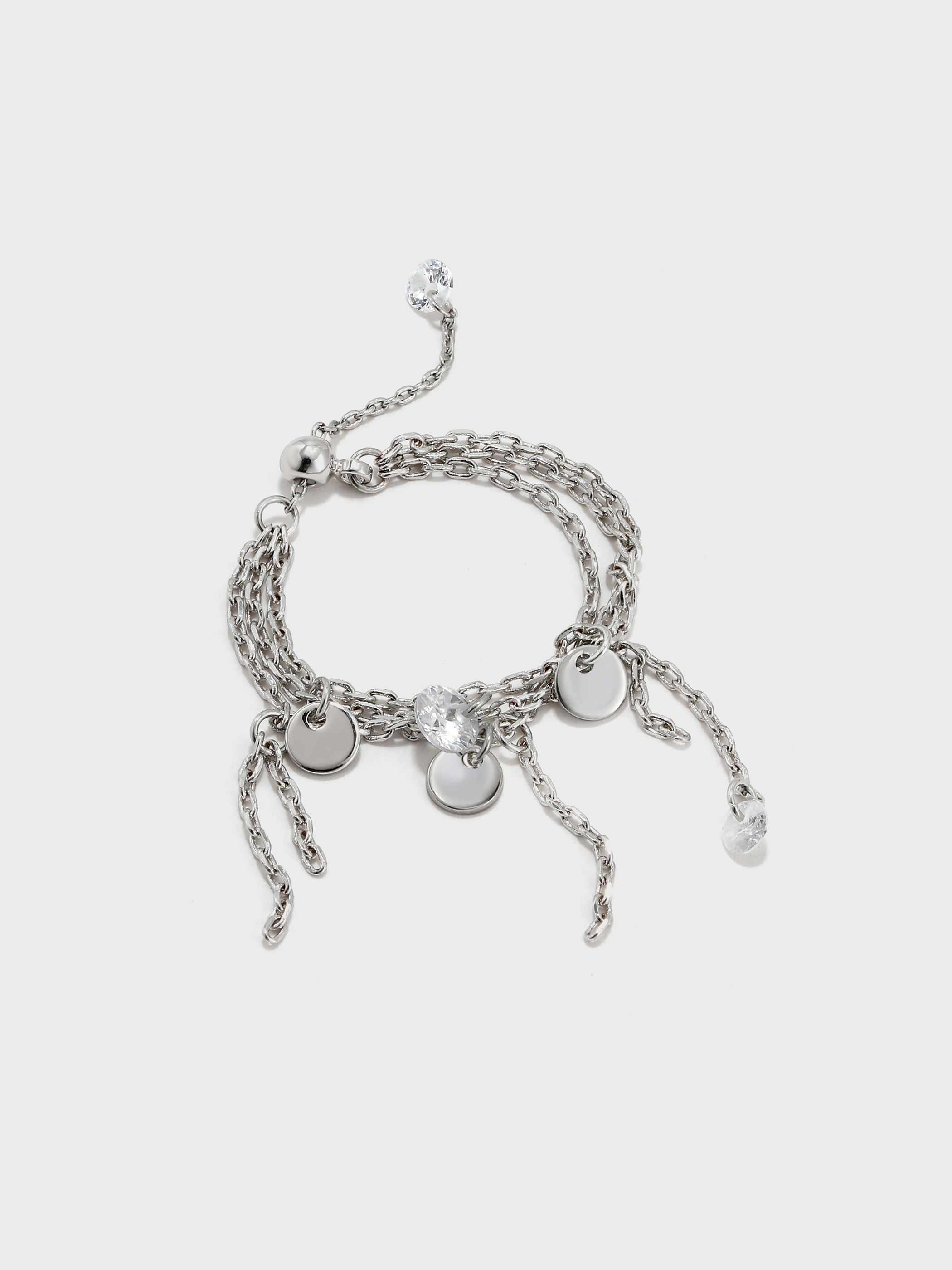 Multi-metal Disc and Zircon Pull Ring - booneealus