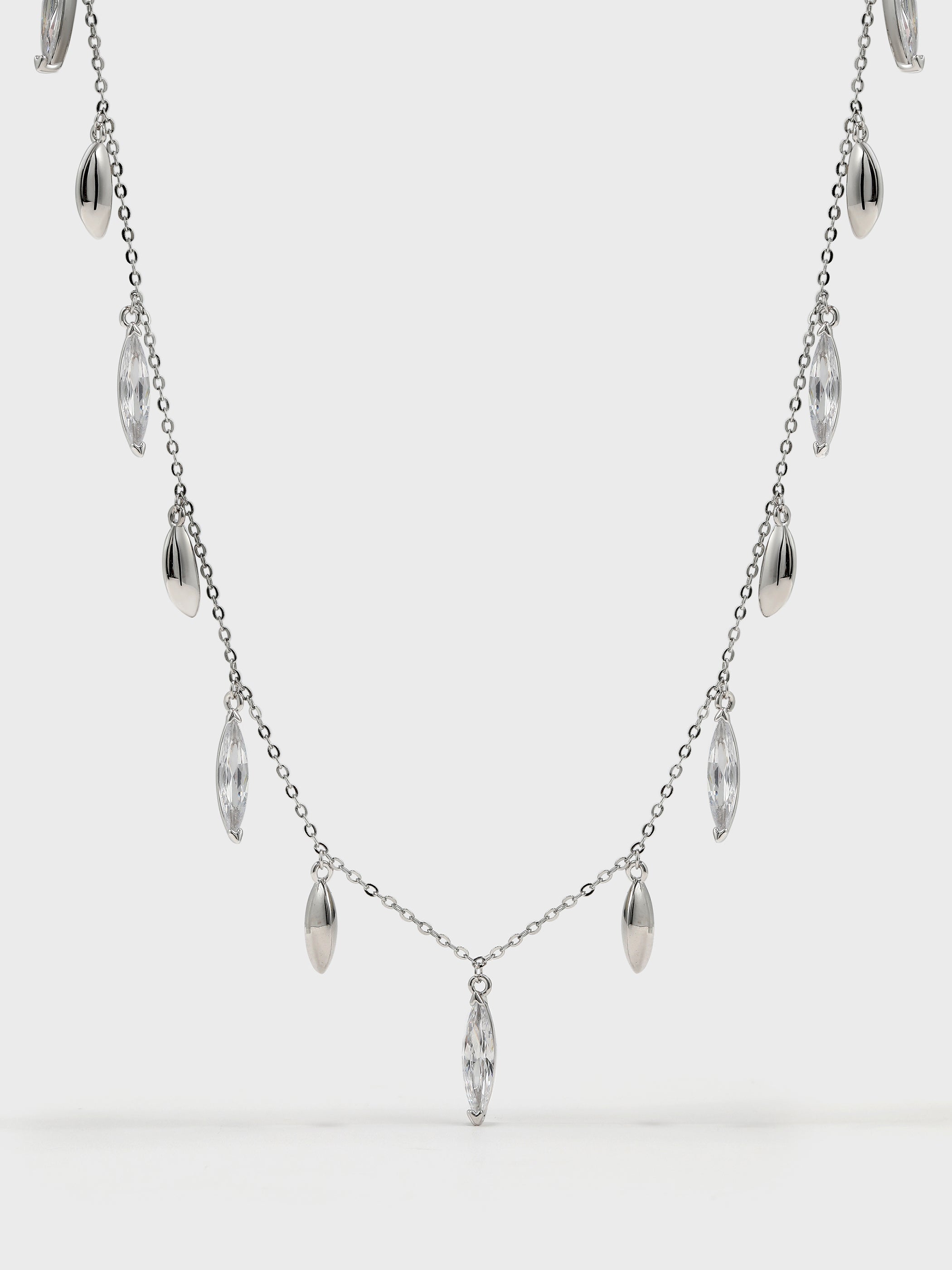 Tassel Zirconia Necklace - booneealus