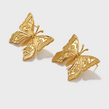 Metal Butterfly Earrings