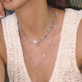 Pearl Cross Cipher Necklace - booneealus