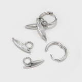 Horse Eye Zirconia Earrings