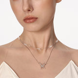 Butterfly Reverie Dual Layer Necklace
