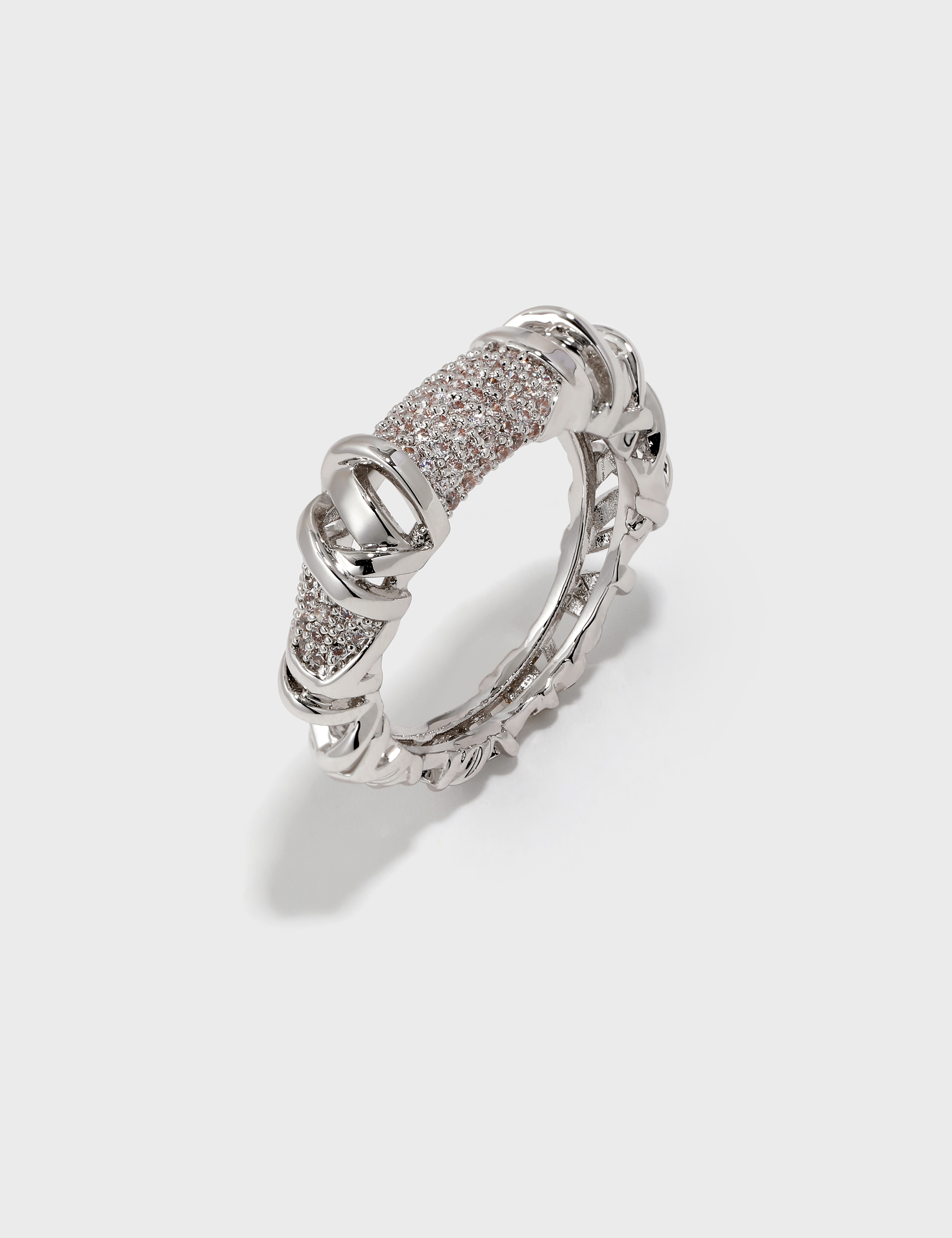 Twisted Braided Zirconia Ring