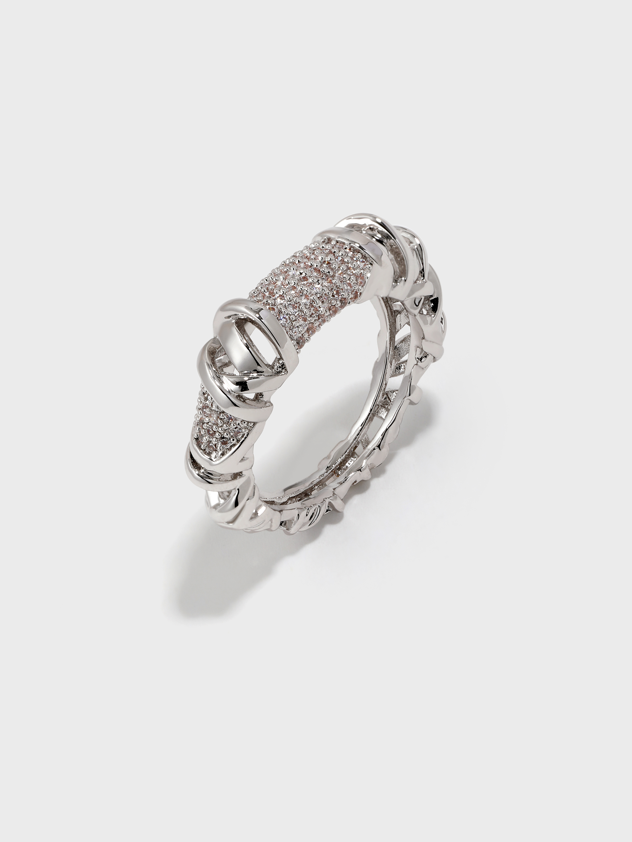 Twisted Braided Zirconia Ring - booneealus
