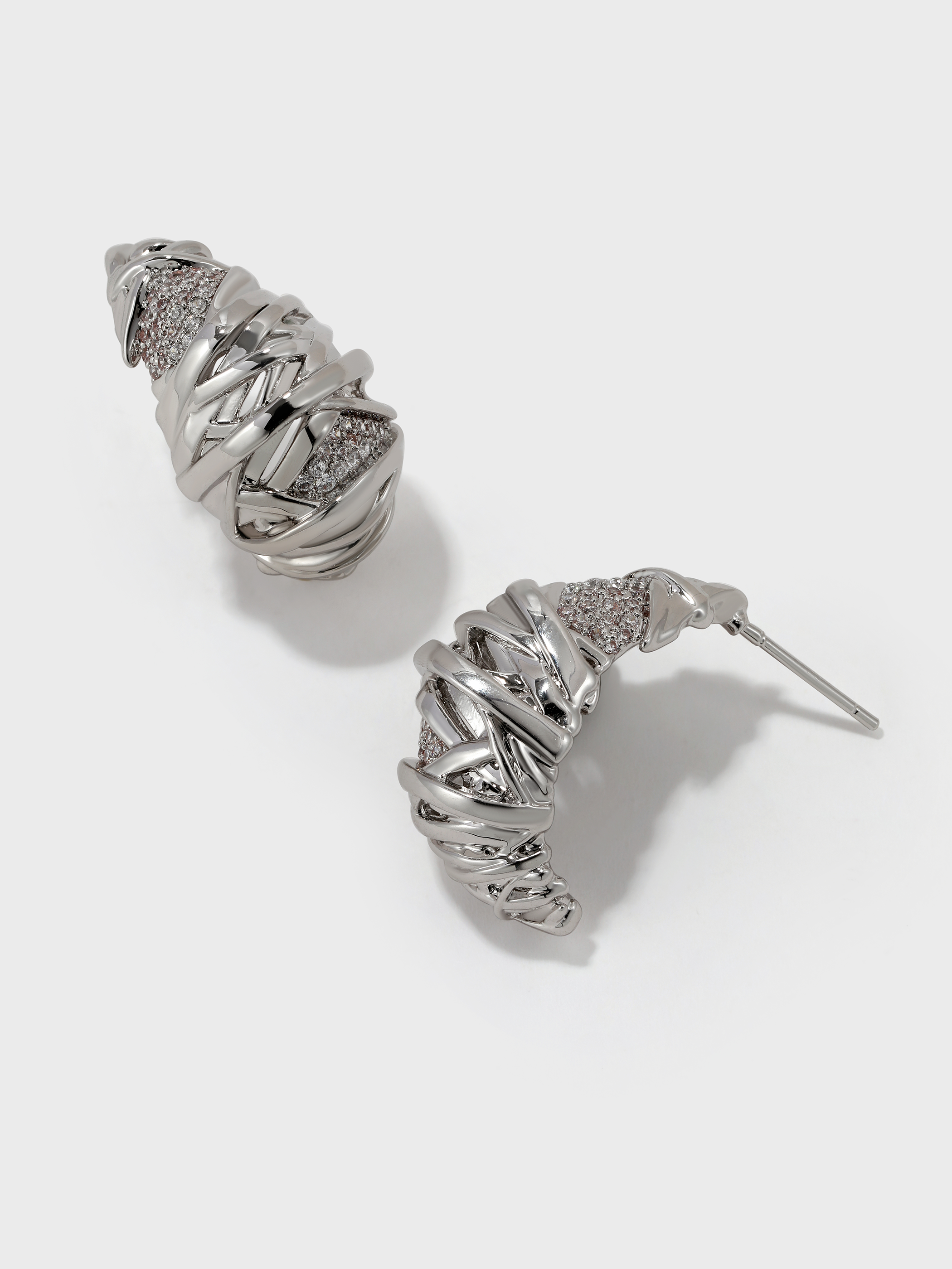 Twisted Braided Wrap Earrings - booneealus