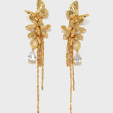 Golden Bloom Wings Earring - booneealus