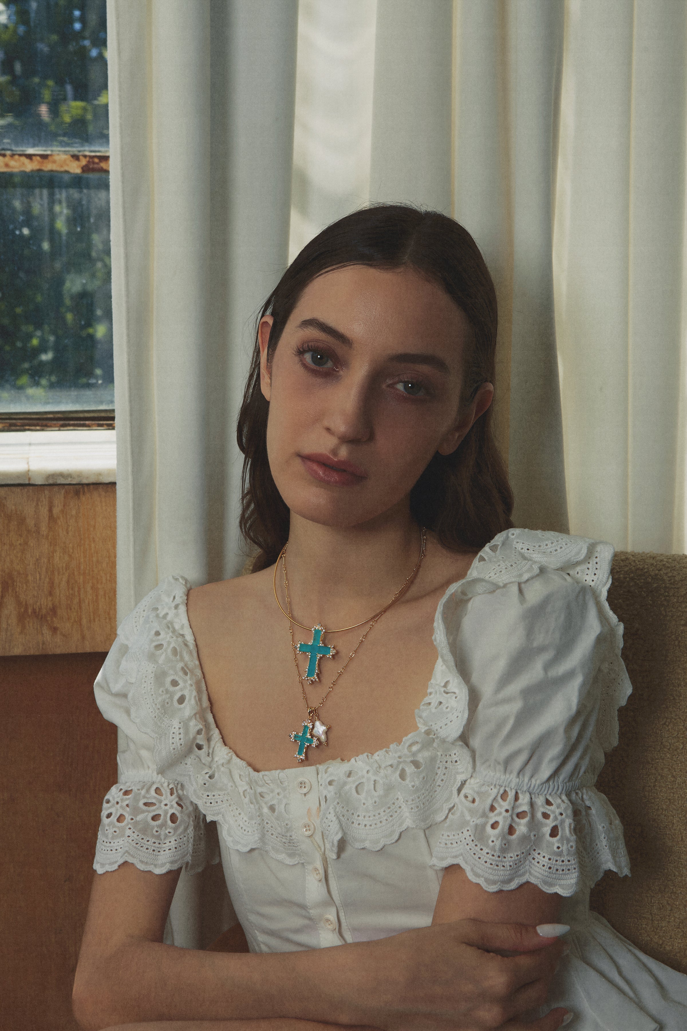 Seaglim Cross Necklace - booneealus