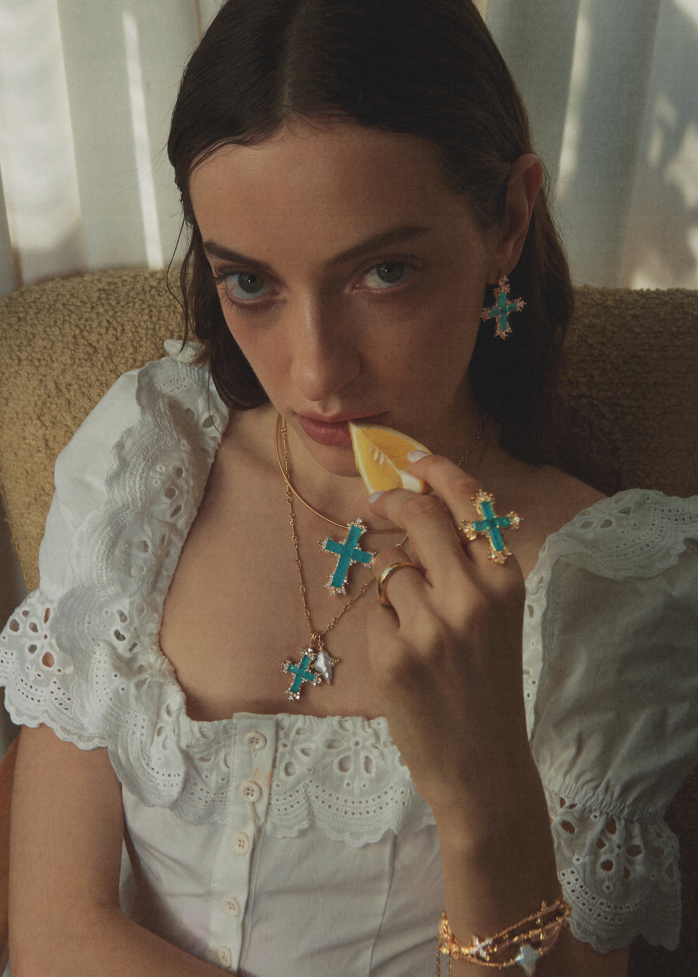 Seaglim Cross Necklace - booneealus