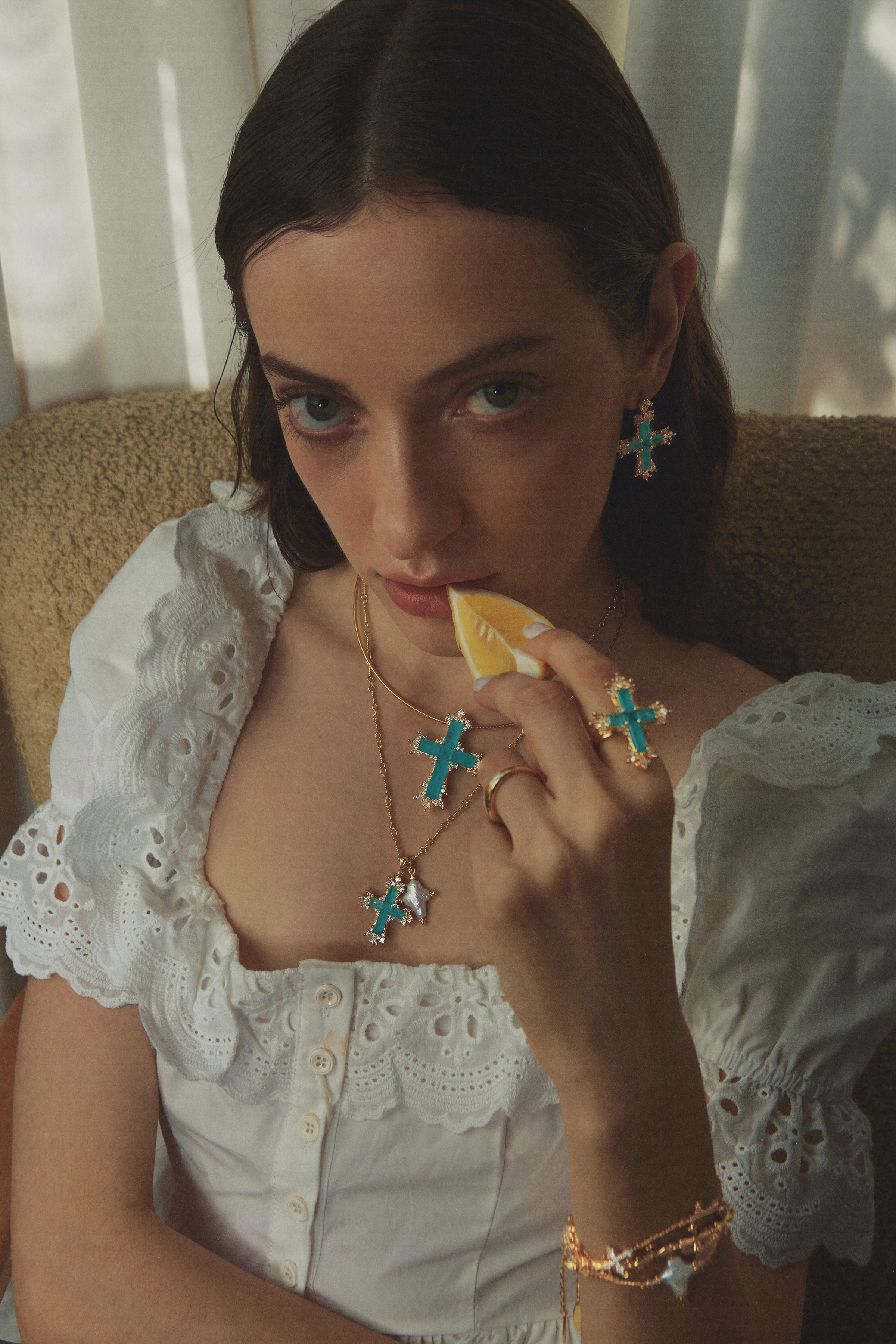 Seaglim Cross Necklace - booneealus