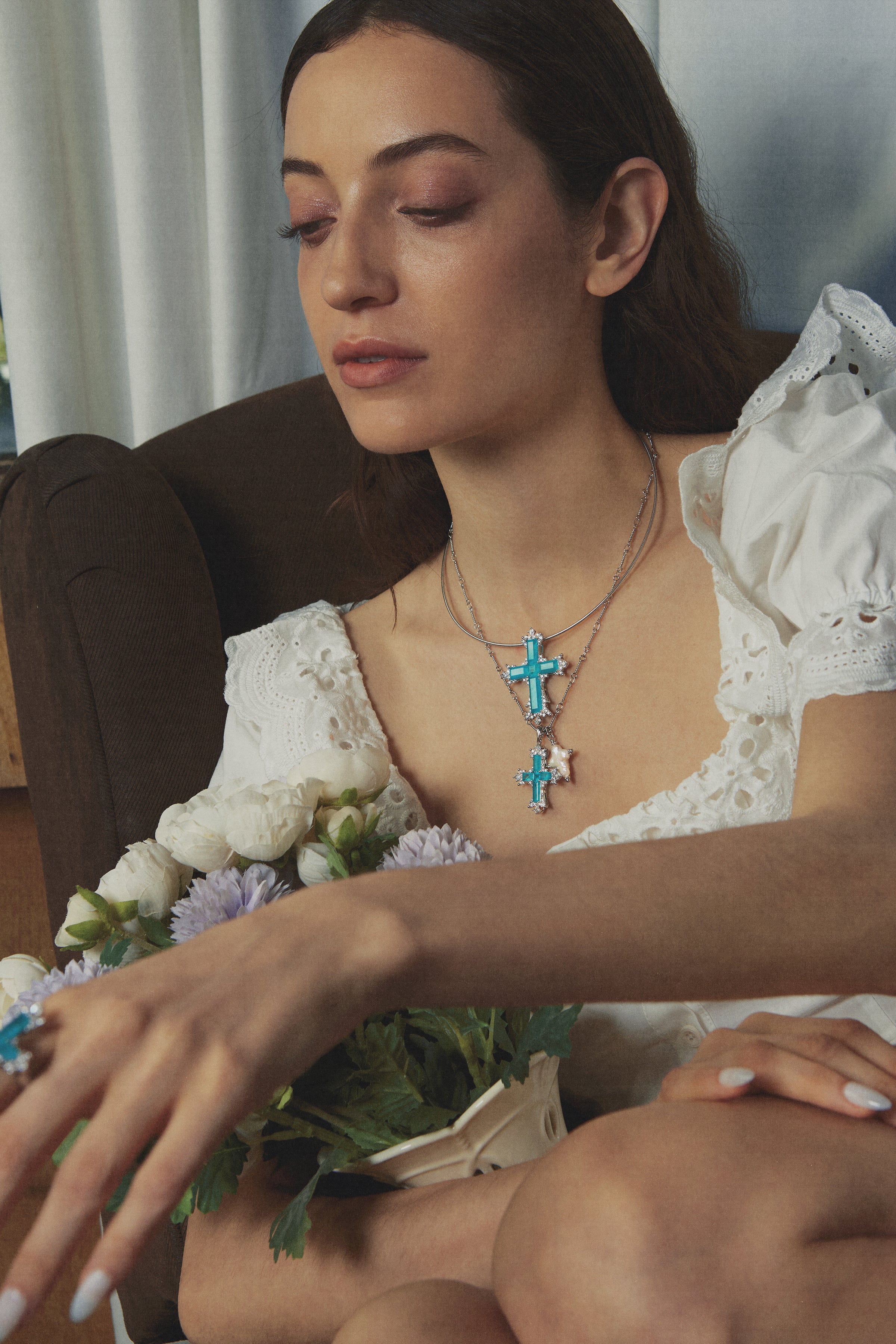 Seaglim Cross Necklace - booneealus