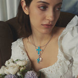 Seaglim Cross Necklace - booneealus