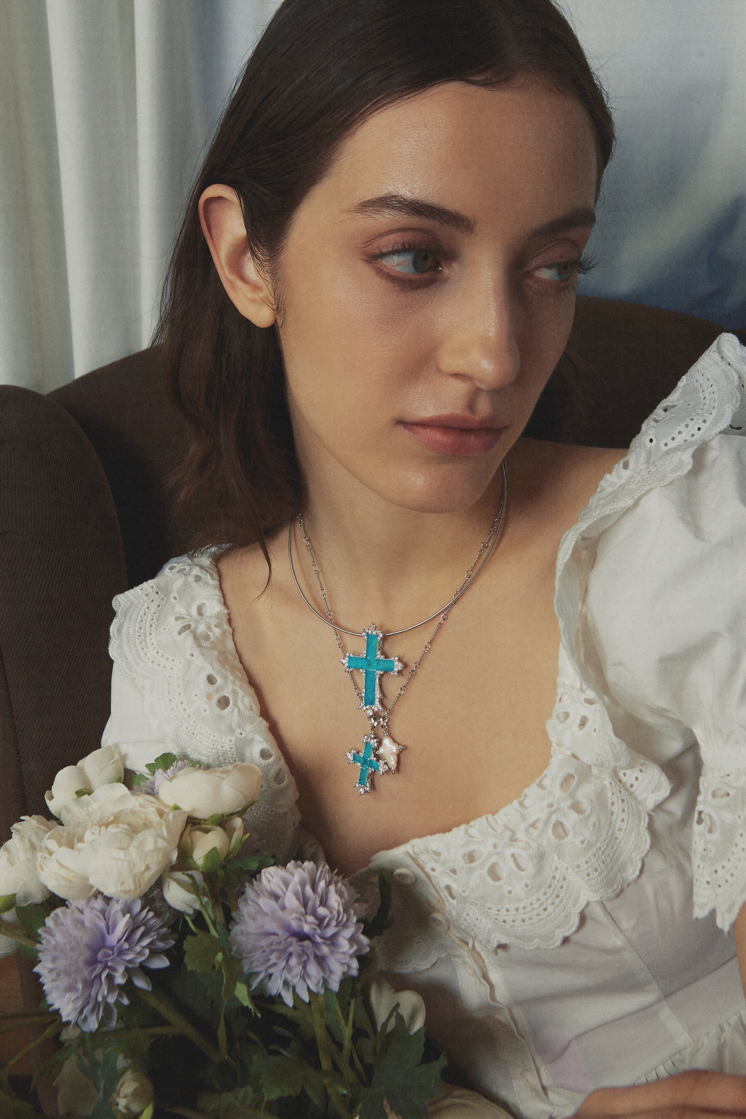 Seaglim Cross Necklace - booneealus