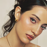 Nocturne Heart Chunky Stud Earrings
