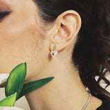 Nocturne Heart Mini Stud Earrings