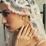 Nocturne Heart Chunky Stud Earrings