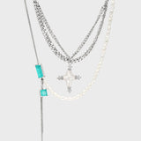 Tidal Sacred Cross Necklace - booneealus