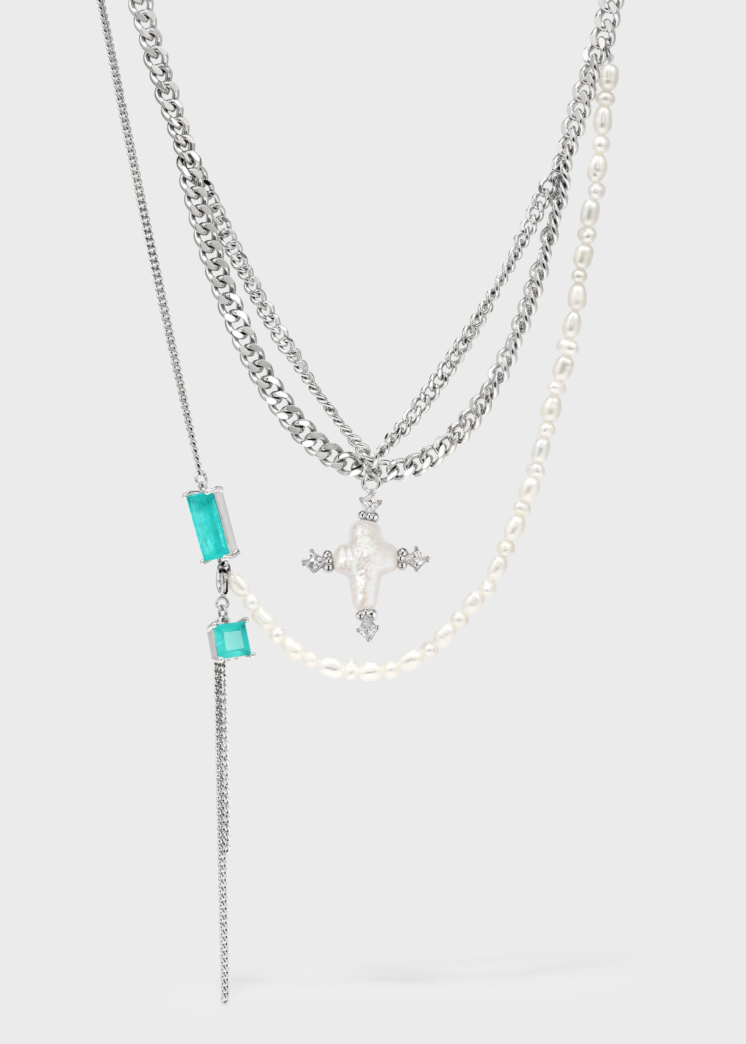 Tidal Sacred Cross Necklace - booneealus