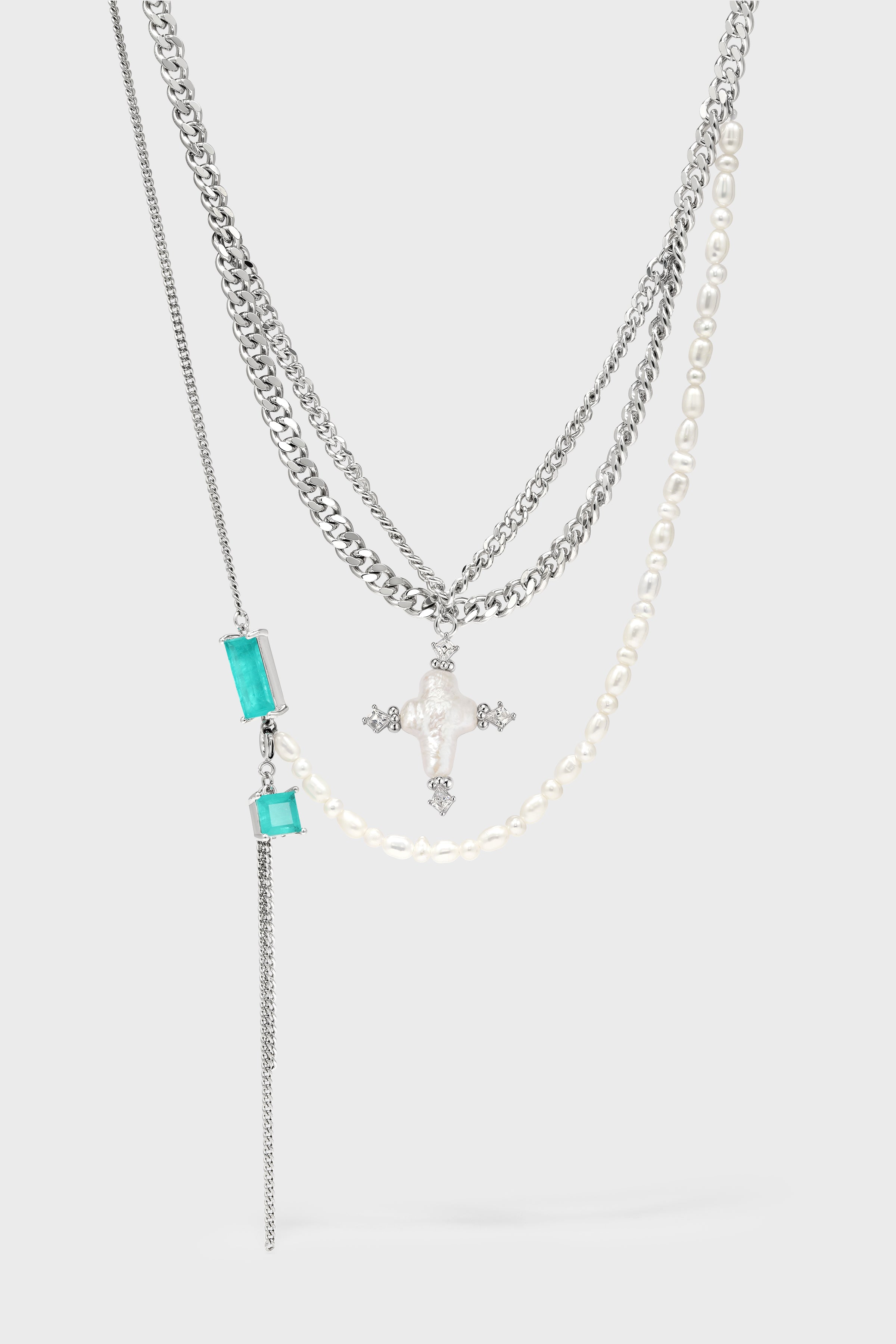 Tidal Sacred Cross Necklace - booneealus