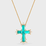 Lucent Tide Cross Necklace – Large - booneealus