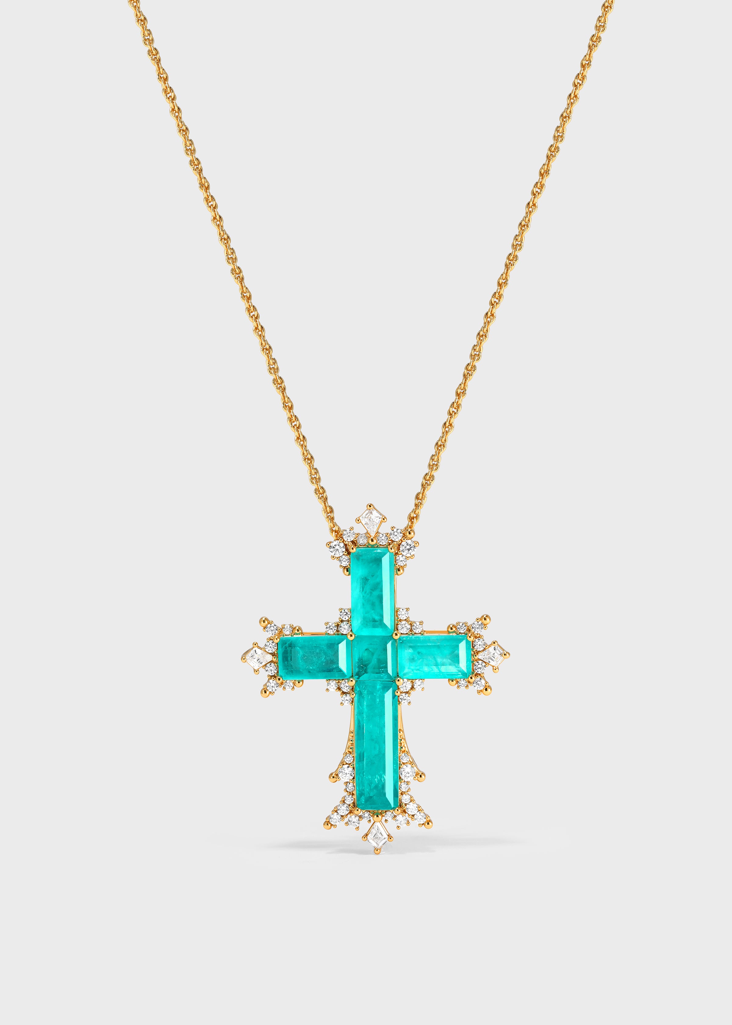 Lucent Tide Cross Necklace – Large - booneealus
