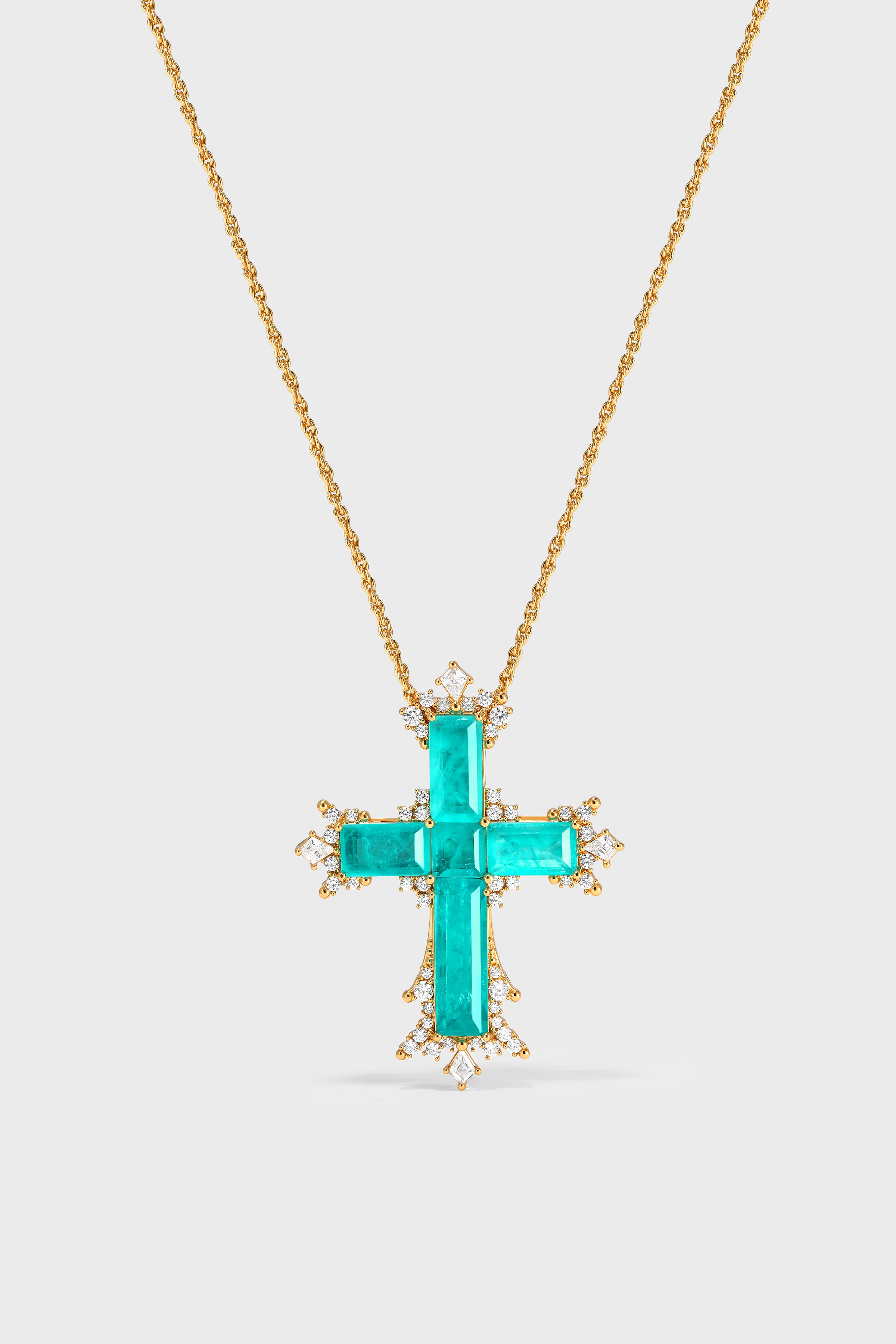 Lucent Tide Cross Necklace – Large - booneealus