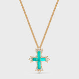 Lucent Tide Cross Necklace – Small - booneealus