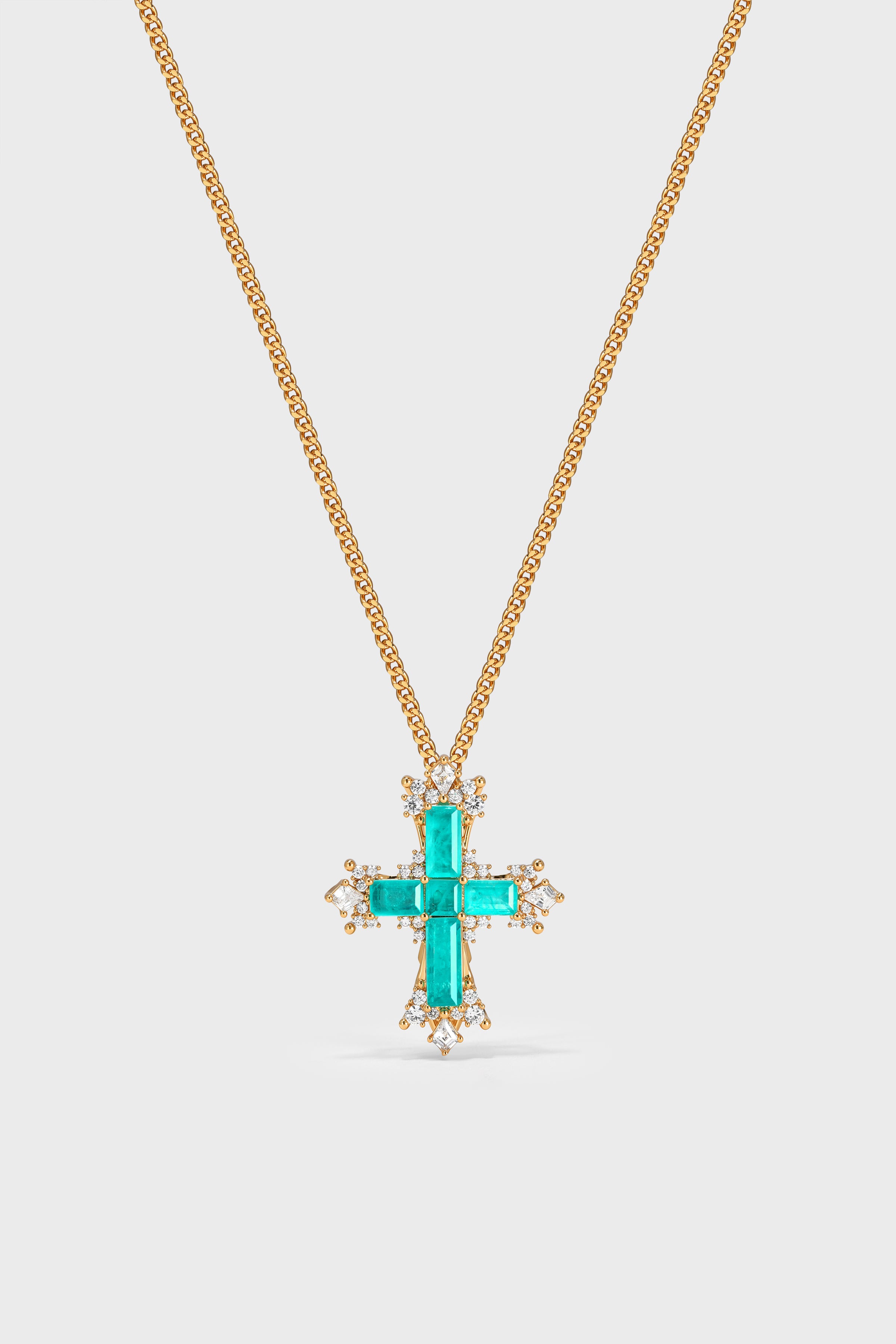 Lucent Tide Cross Necklace – Small - booneealus