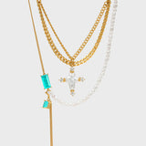 Tidal Sacred Cross Necklace - booneealus