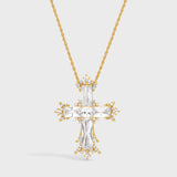 Everglow Cross Necklace —— Large - booneealus