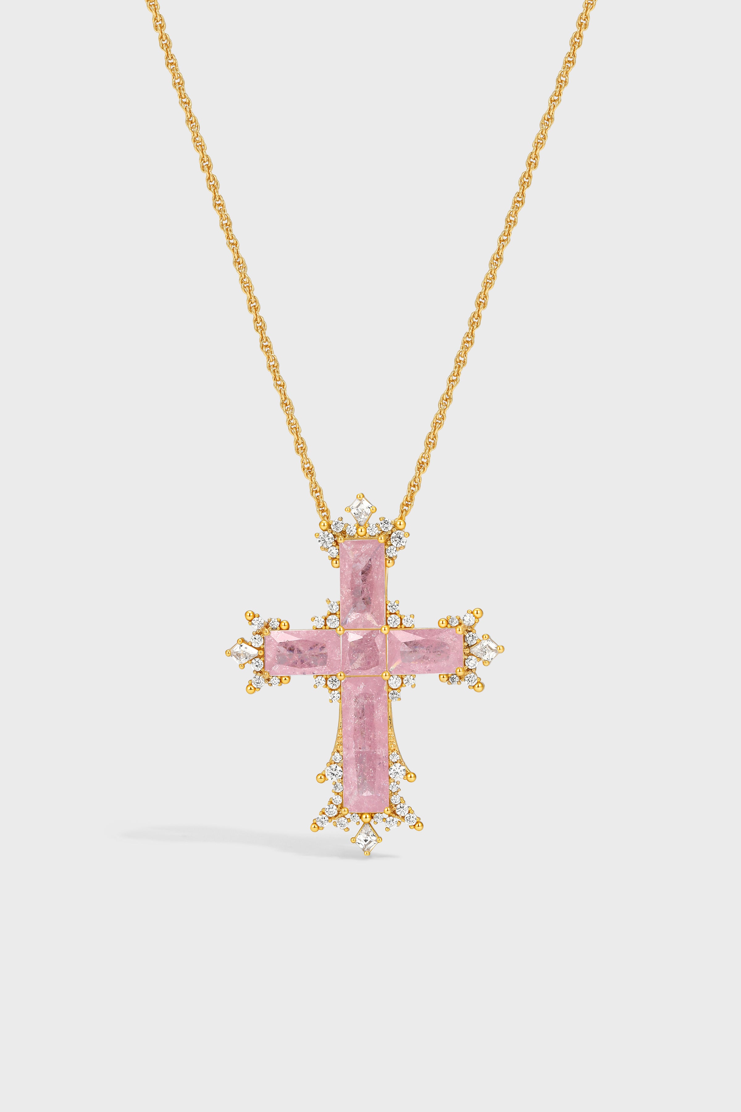 FluidGrace Cross Necklace —— Large - booneealus